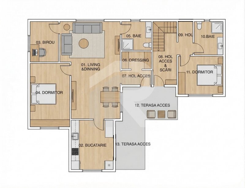 Dobroesti, Soseaua Fundeni, casa spatioasa cu curte proprie, 3 camere + birou.